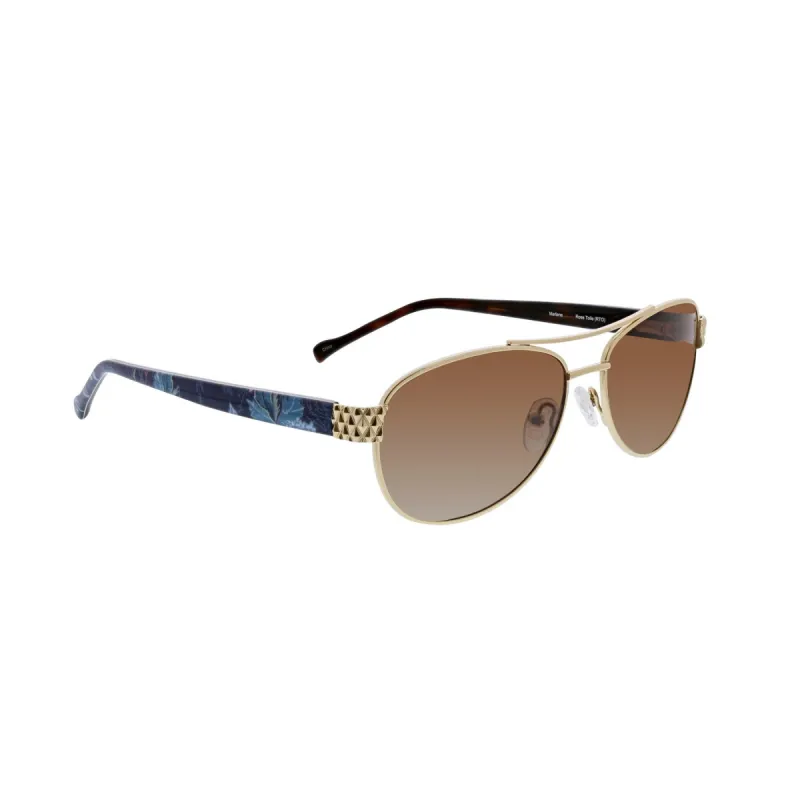Marlene Polarized Aviator Sunglasses sold by Vera Bradley