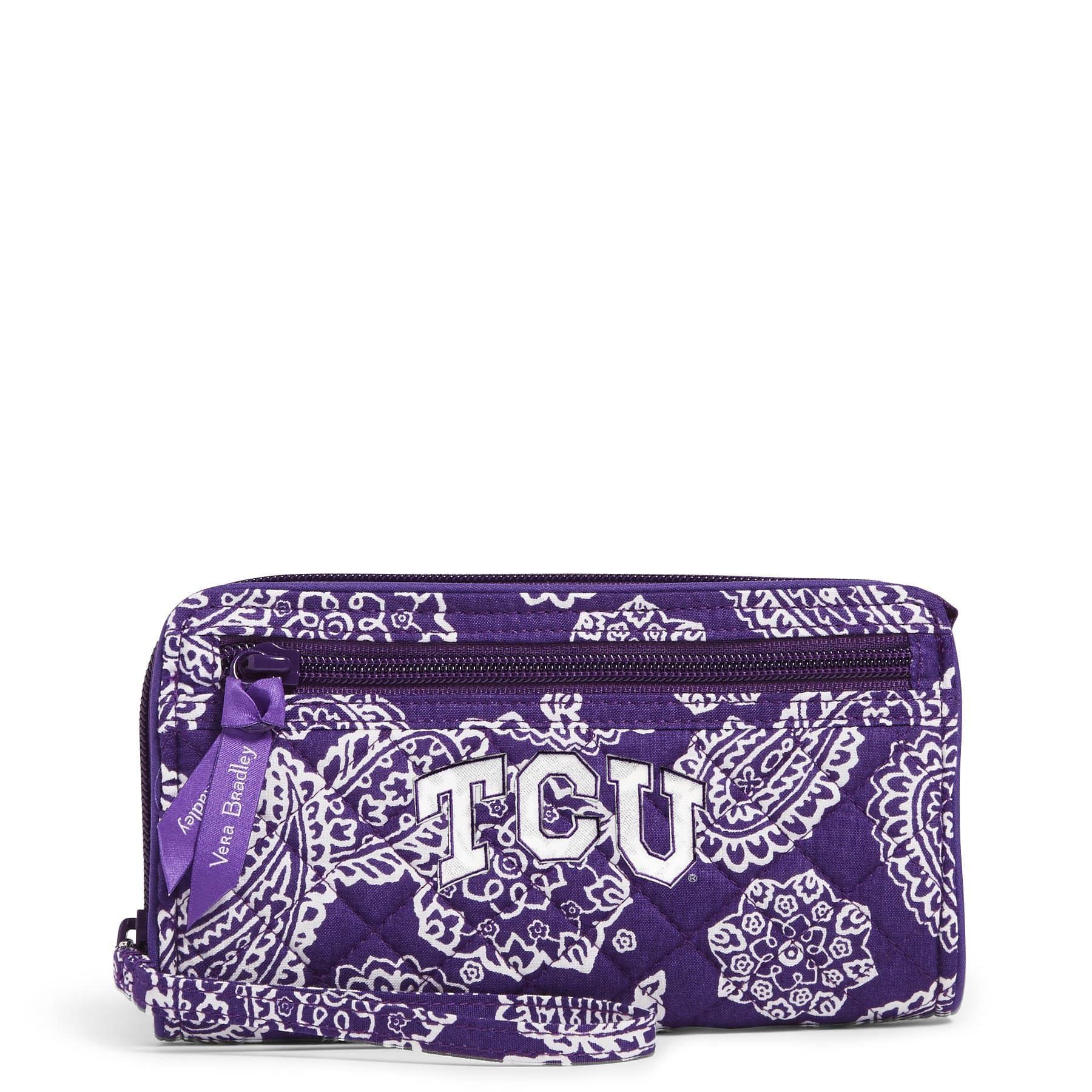 Collegiate RFID Front Zip Wristlet sold by Vera Bradley