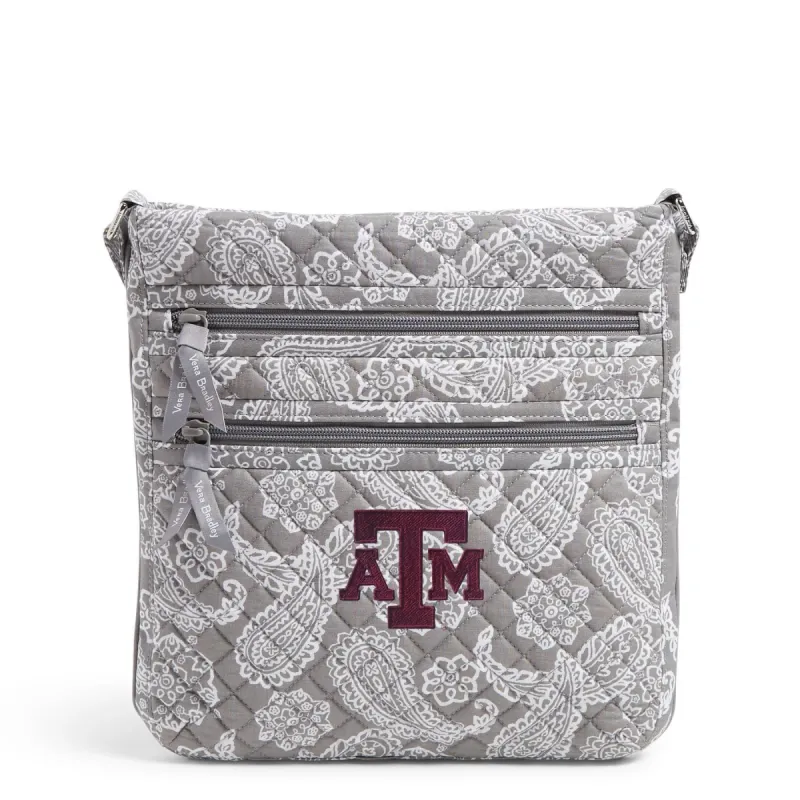 Collegiate Triple Zip Hipster Crossbody Bag made by Vera Bradley