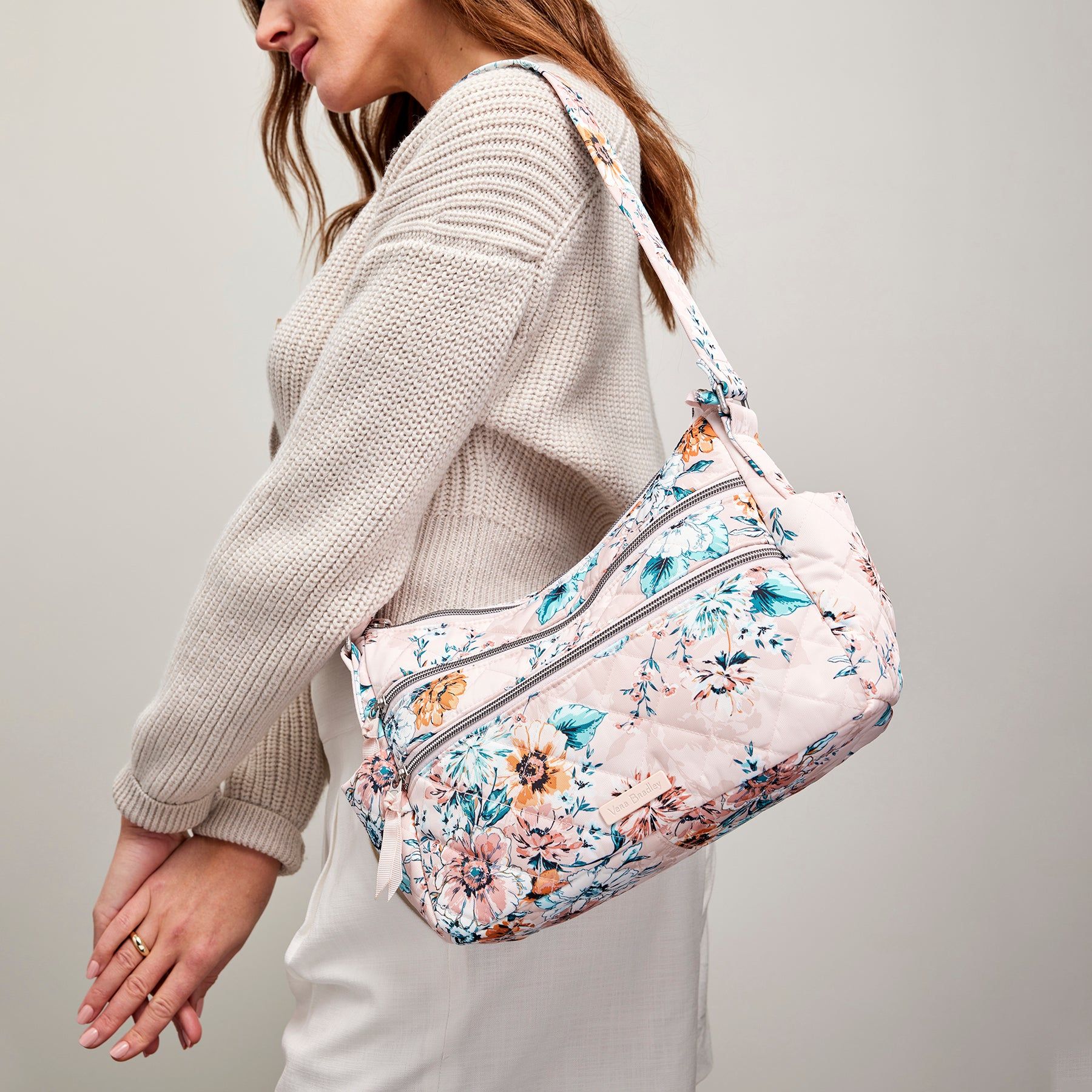 Triple Zip Shoulder Bag sold by Vera Bradley