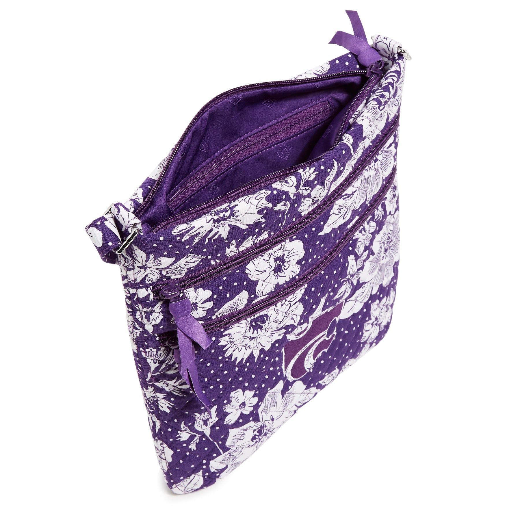 Collegiate Triple Zip Hipster Crossbody Bag sold by Vera Bradley product image thumbnail 4