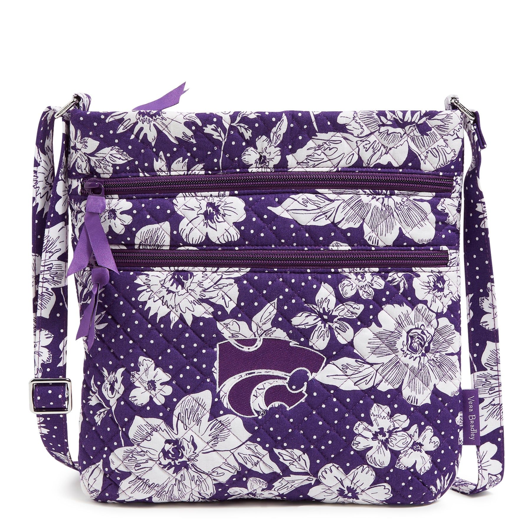 Collegiate Triple Zip Hipster Crossbody Bag sold by Vera Bradley
