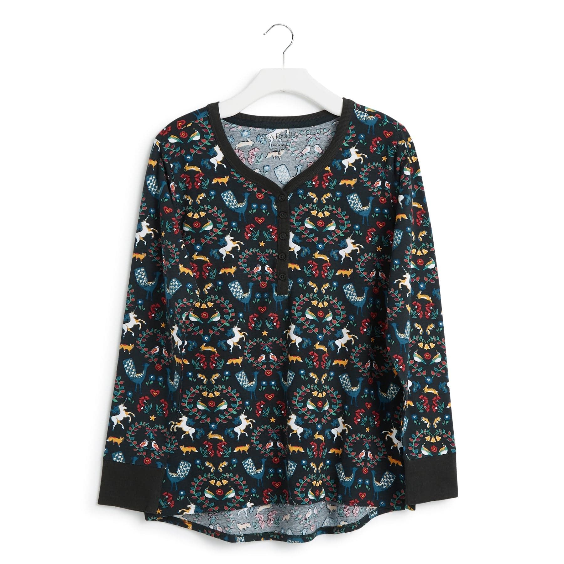 Long-Sleeved Pajama Shirt sold by Vera Bradley product image thumbnail 2