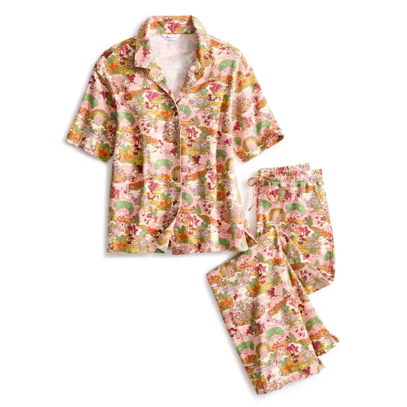 Disney Button-Down Pajama Set made by Vera Bradley