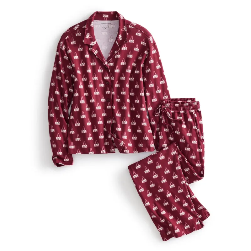 Long-Sleeved Pajama Set made by Vera Bradley
