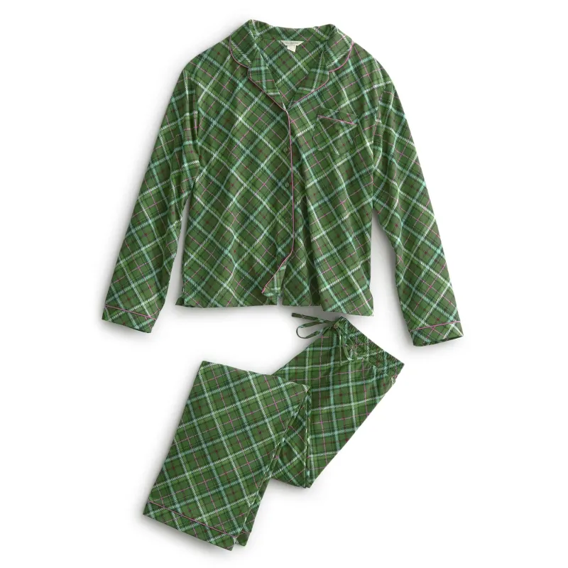 Long-Sleeved Shirt & Pants PJ Set made by Vera Bradley