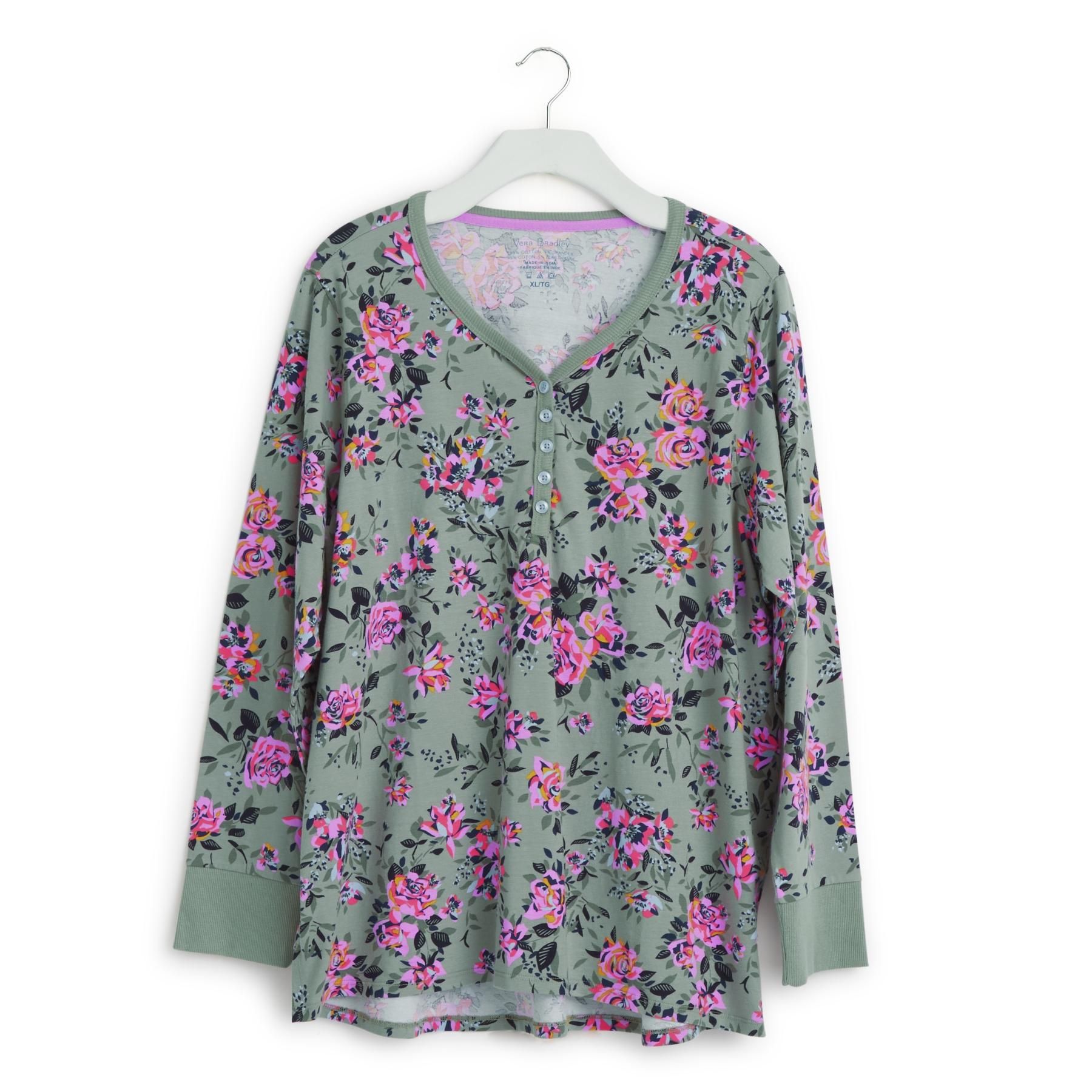 Long-Sleeved Pajama Shirt sold by Vera Bradley