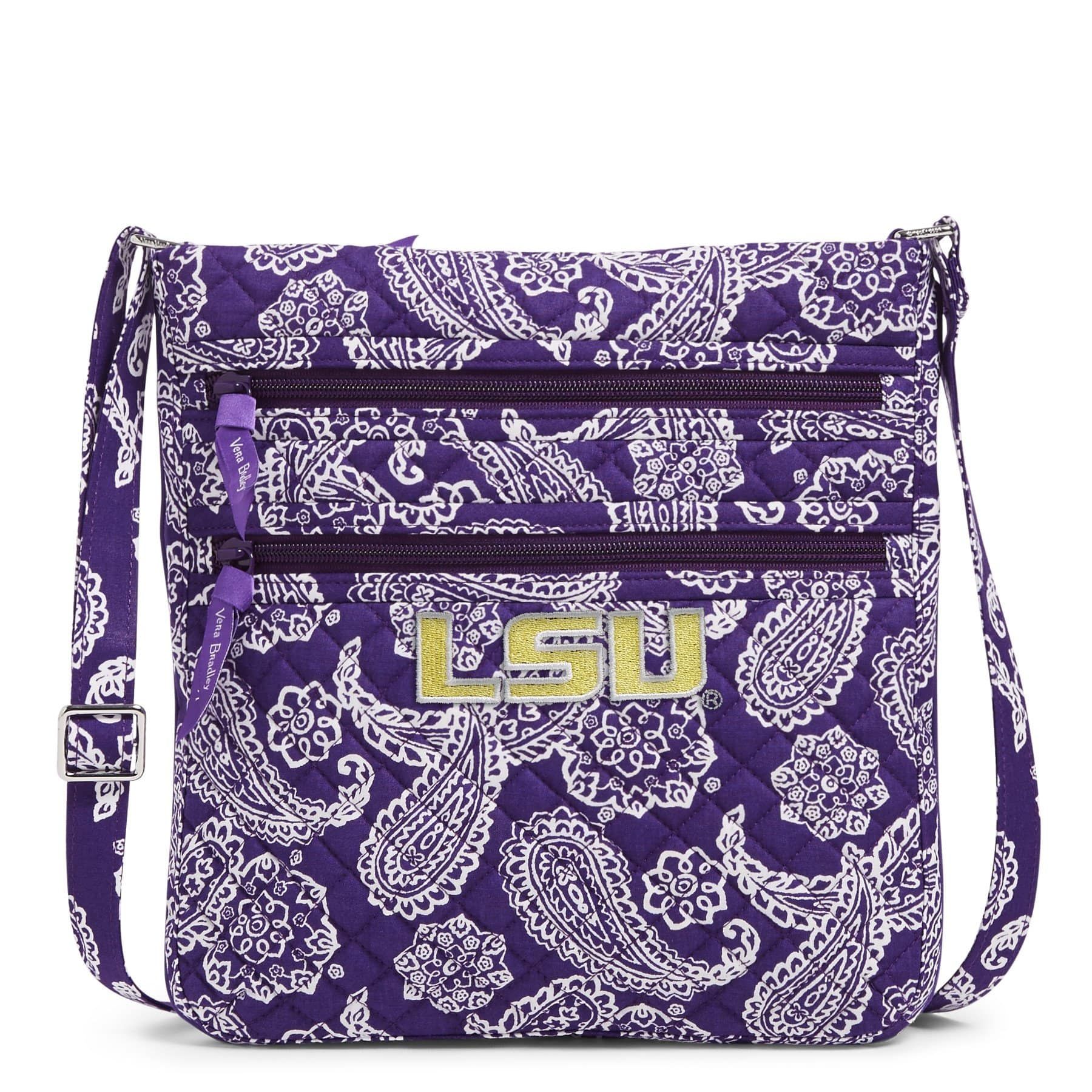 Collegiate Triple Zip Hipster Crossbody Bag sold by Vera Bradley