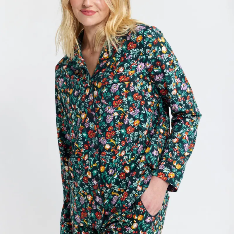 Long-Sleeved Button Pajama Top sold by Vera Bradley