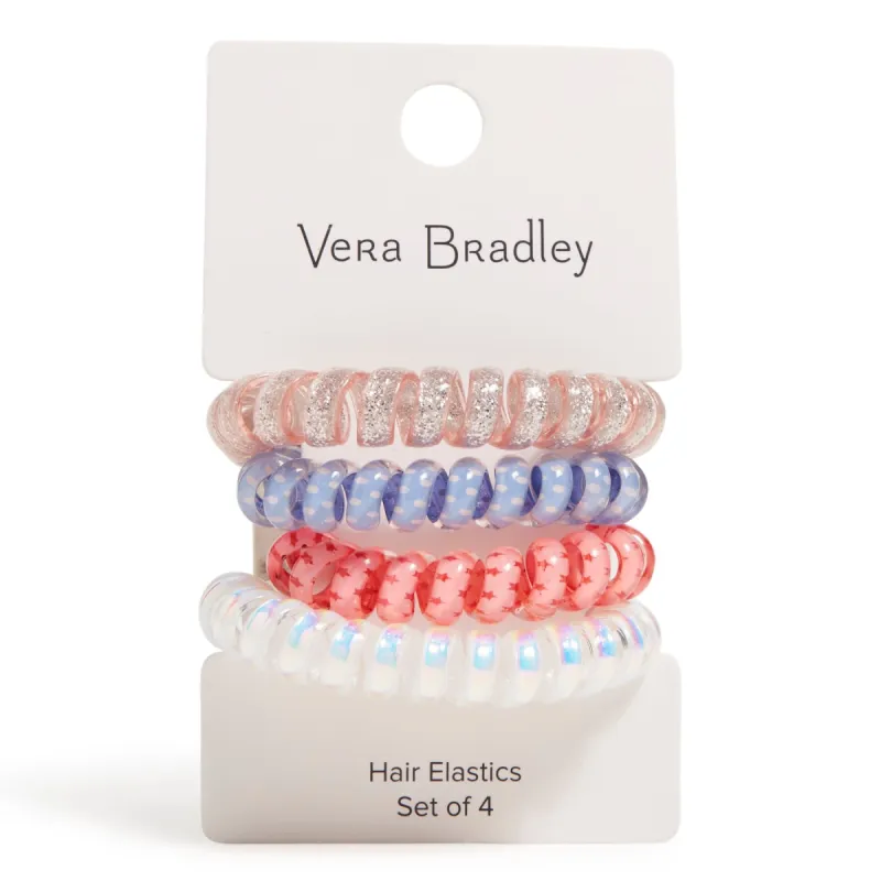 Spiral Elastic Hair Tie 4 Pk made by Vera Bradley