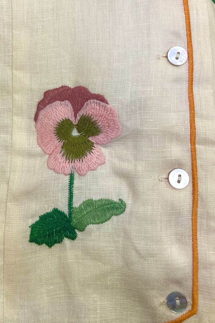 VRG GRL Fleuriste Linen Vest sold by Verge Girl product image thumbnail 11
