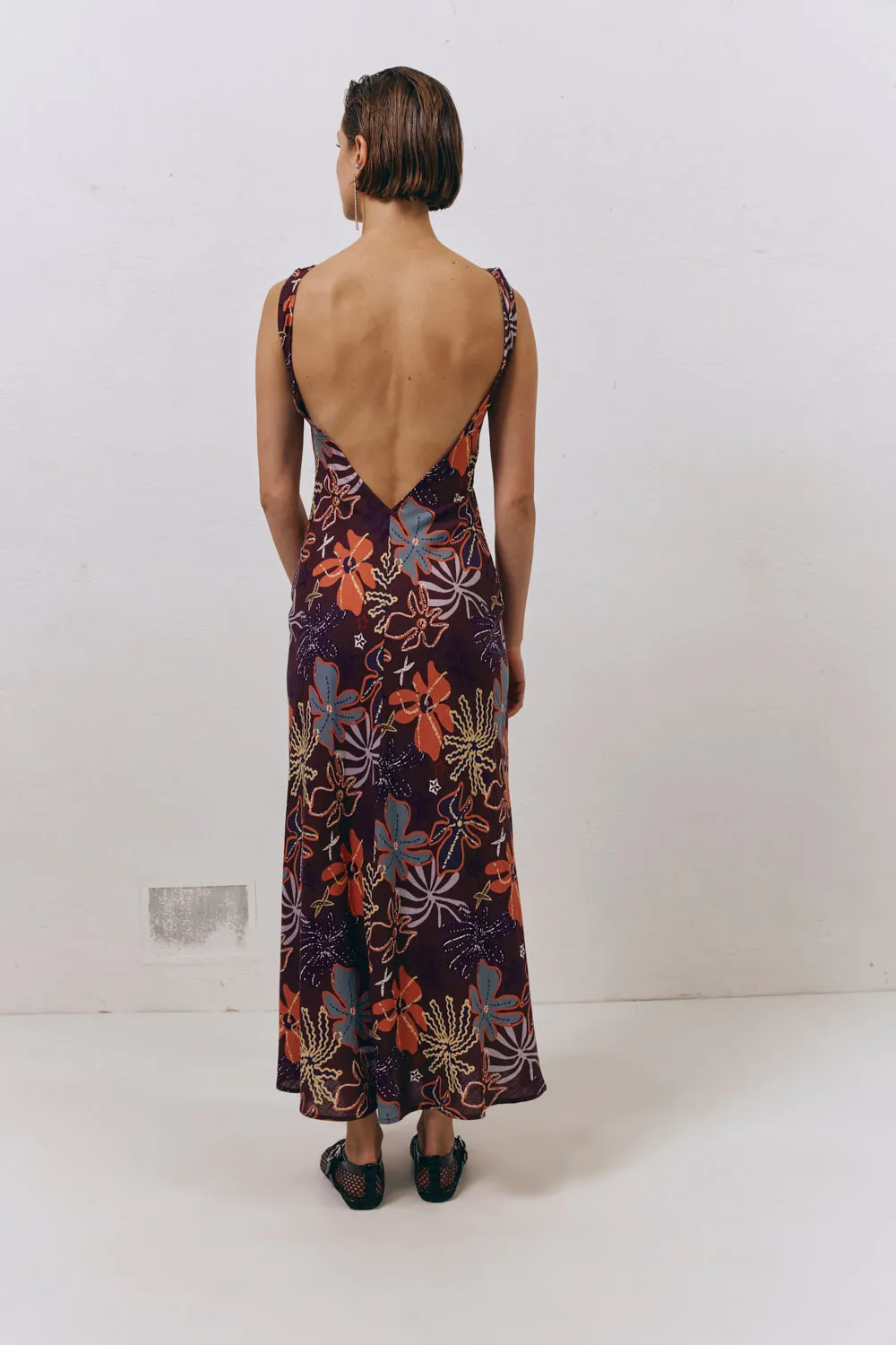 Art Of Bloom Bias Cut Maxi Dress Exotica sold by Verge Girl product image thumbnail 2