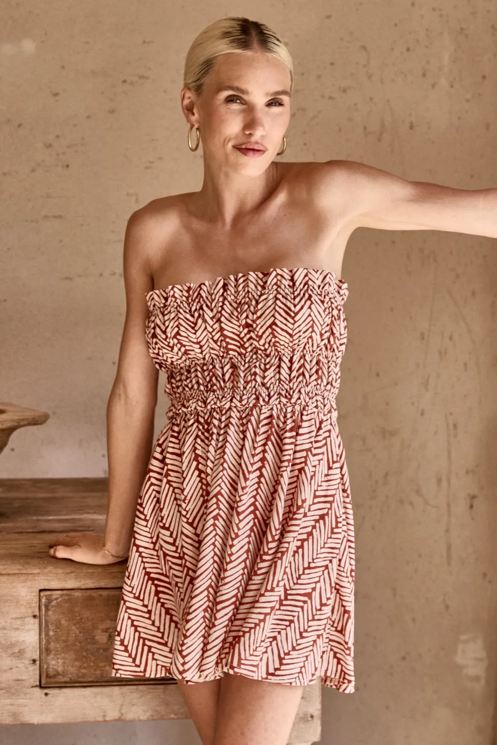 Amaliah Mini Dress Tile sold by Verge Girl product image thumbnail 2