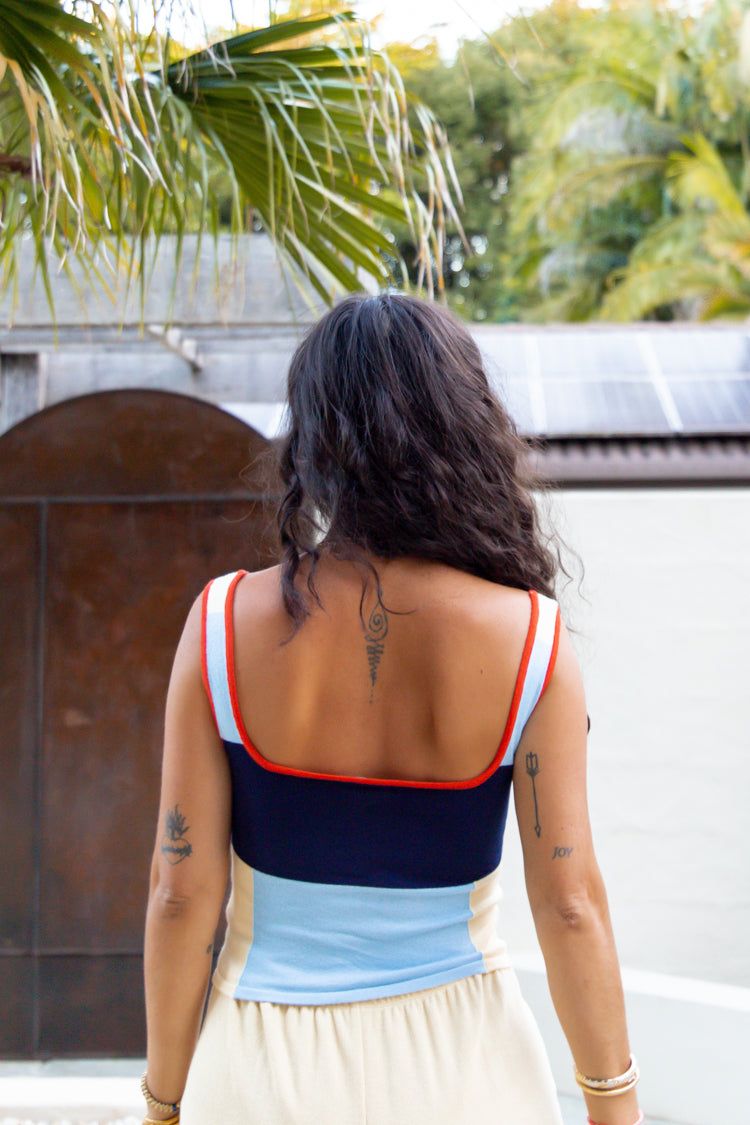 VRG GRL Ace Knit Top // Blue sold by Verge Girl product image thumbnail 3