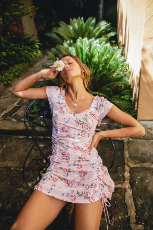 VRG GRL Francois Mini Dress // Pink sold by Verge Girl