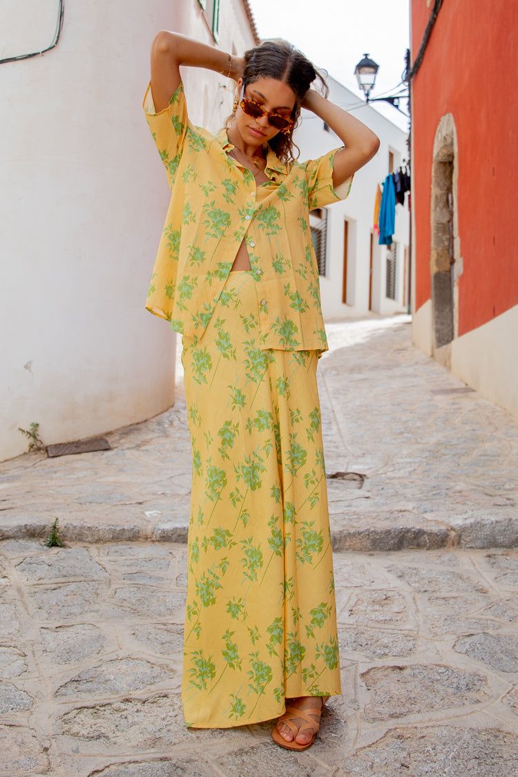 Heat Wave Button Up Shirt Bohemia sold by Verge Girl