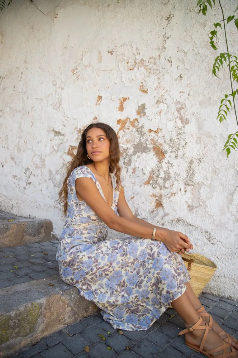 VRG GRL Paris In The 90's Bias Cut Maxi Dress // Floral | Parallel