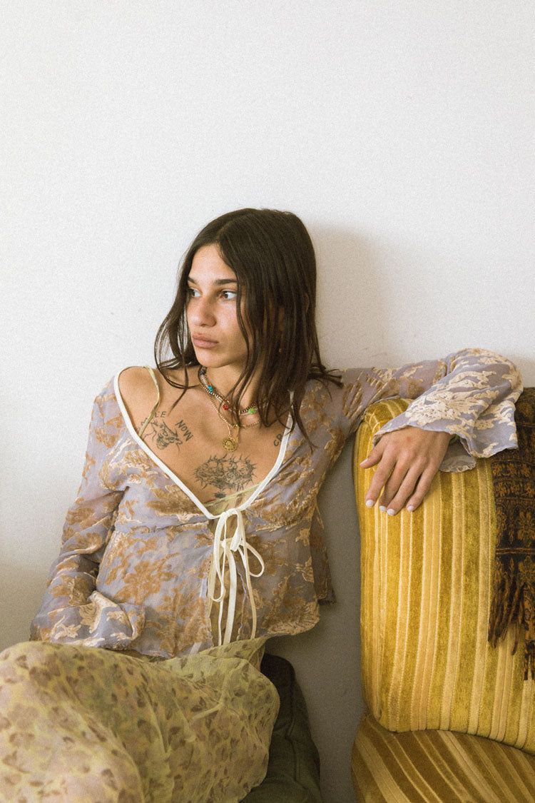 VRG GRL She's The Moment Tie Top // Lilac sold by Verge Girl product image thumbnail 6