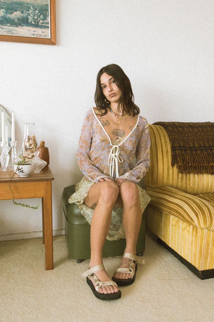 VRG GRL She's The Moment Tie Top // Lilac sold by Verge Girl product image thumbnail 7