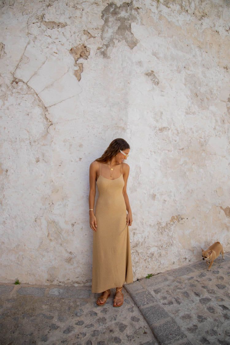 Spellbinding Muse Knit Maxi Dress Gold sold by Verge Girl product image thumbnail 8