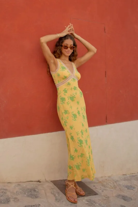 VRG GRL Meet Me On The Dance Floor Bias Cut Maxi Dress // Bohemia sold by Verge Girl