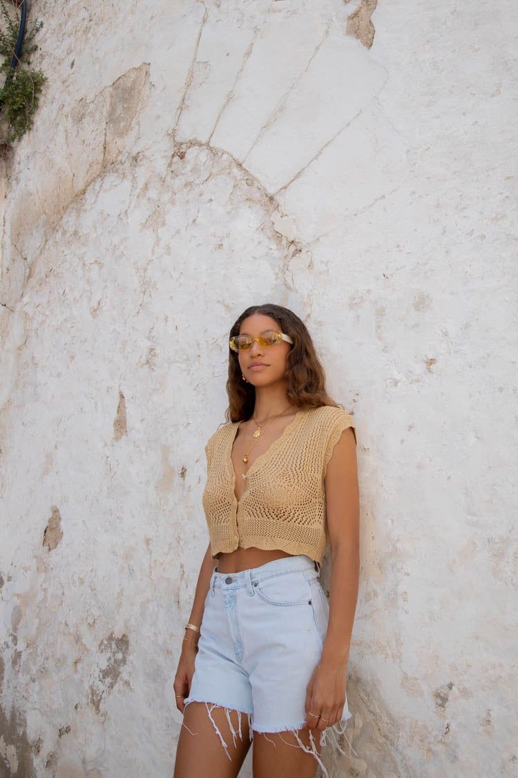 VRG GRL Priscilla Knit Top // Gold sold by Verge Girl product image thumbnail 7