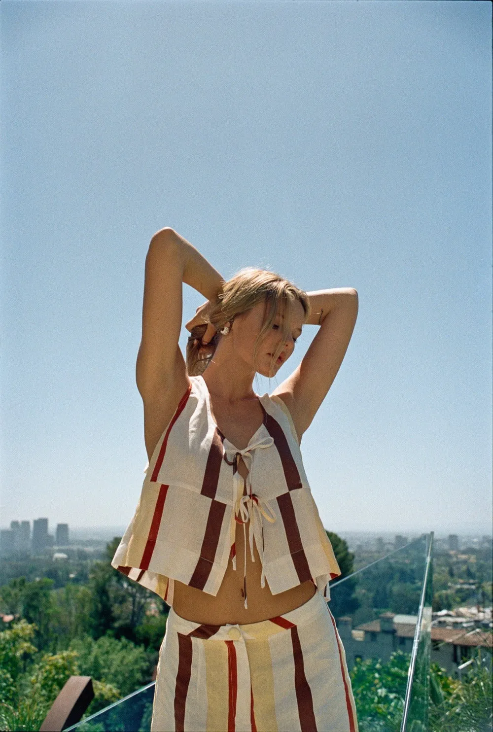 Nessa Linen Smock Top Ace sold by Verge Girl