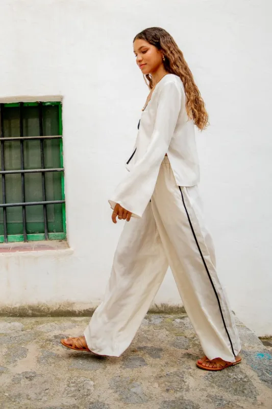 VRG GRL Moonscapes Pants // Cream sold by Verge Girl