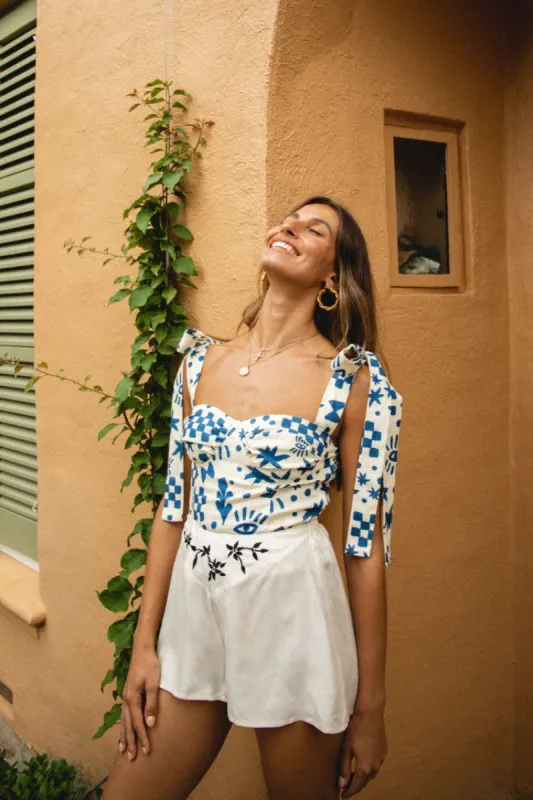 VRG GRL Salty Hair Tie Top // Print sold by Verge Girl