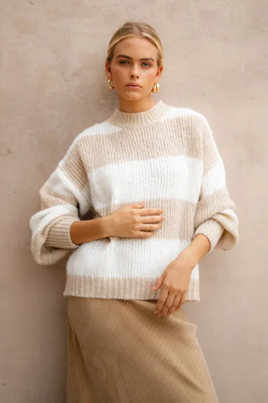 VRG GRL Truth Knit Jumper // Cream sold by Verge Girl
