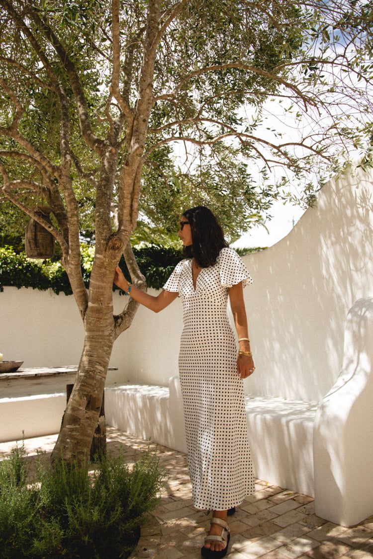 VRG GRL Summer Nostalgia Bias Cut Midi Dress // White sold by Verge Girl product image thumbnail 4