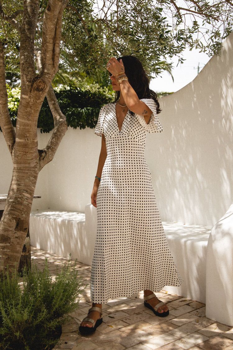 VRG GRL Summer Nostalgia Bias Cut Midi Dress // White sold by Verge Girl product image thumbnail 7