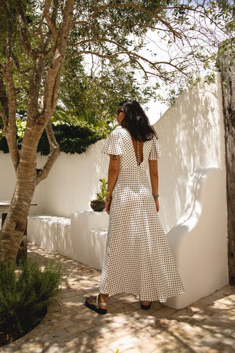 VRG GRL Summer Nostalgia Bias Cut Midi Dress // White sold by Verge Girl product image thumbnail 5