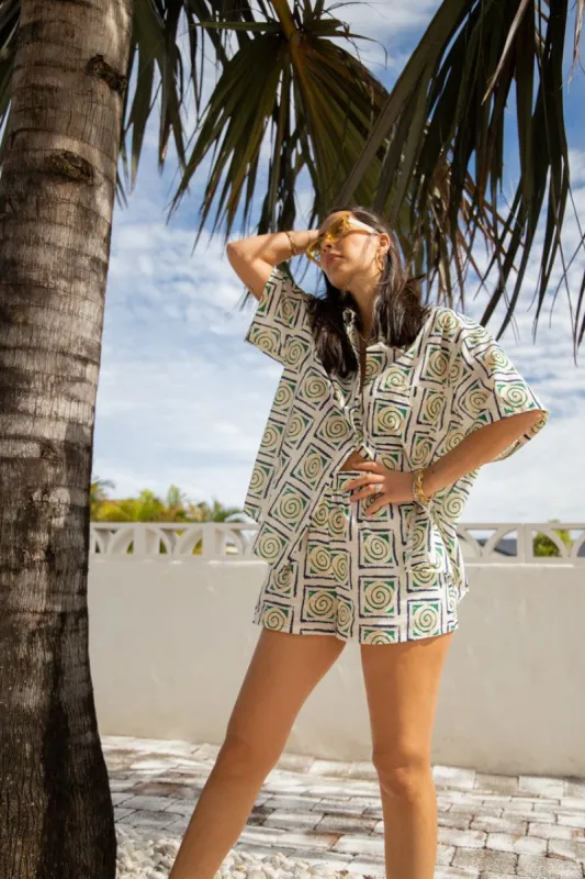 Holiday Shorts Swirl sold by Verge Girl