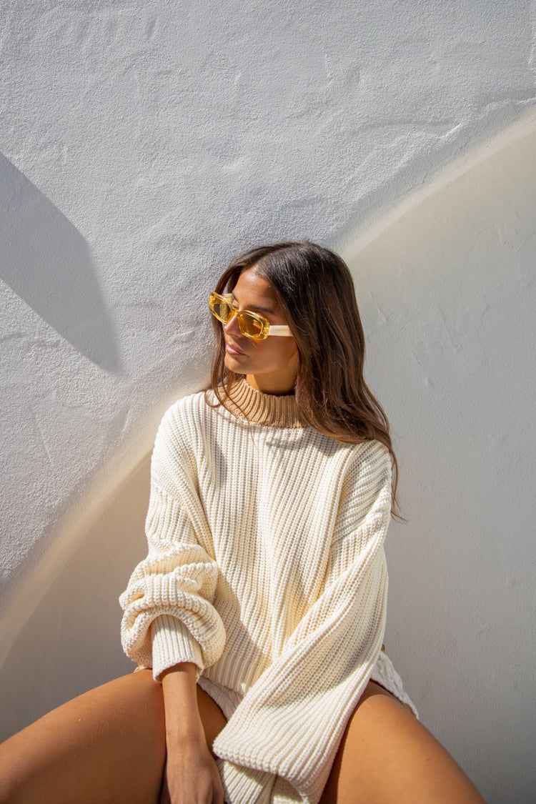 Energy Shift Knit Jumper Cream sold by Verge Girl product image thumbnail 2