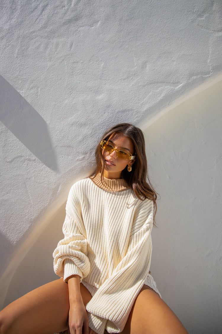 Energy Shift Knit Jumper Cream sold by Verge Girl product image thumbnail 5