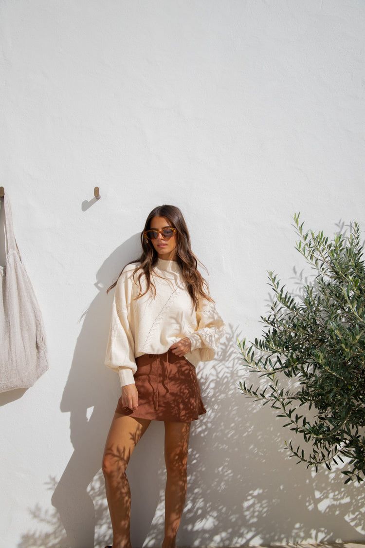 VRG GRL Romee Knit Jumper // Cream sold by Verge Girl product image thumbnail 2