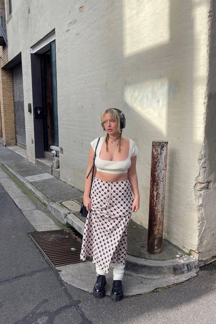 Agnes Bias Cut Maxi Skirt Mauve sold by Verge Girl product image thumbnail 3