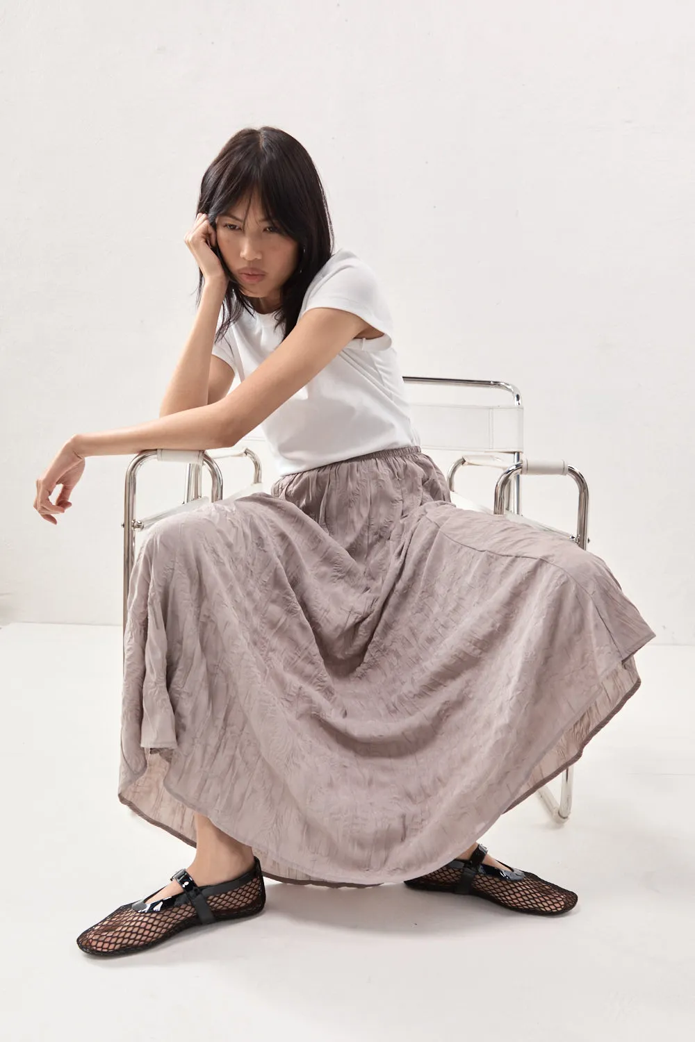 Solara Midi Skirt Smoke sold by Verge Girl product image thumbnail 2