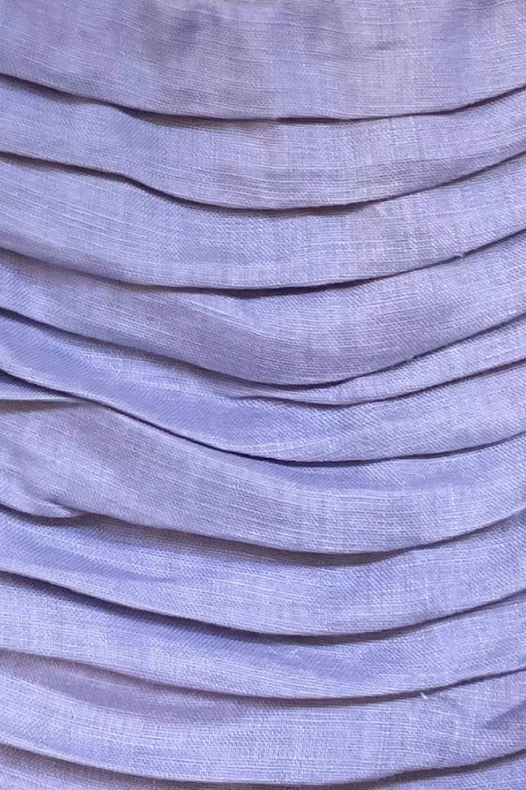 VRG GRL Saint Malo Linen Midi Dress // Lilac sold by Verge Girl product image thumbnail 9