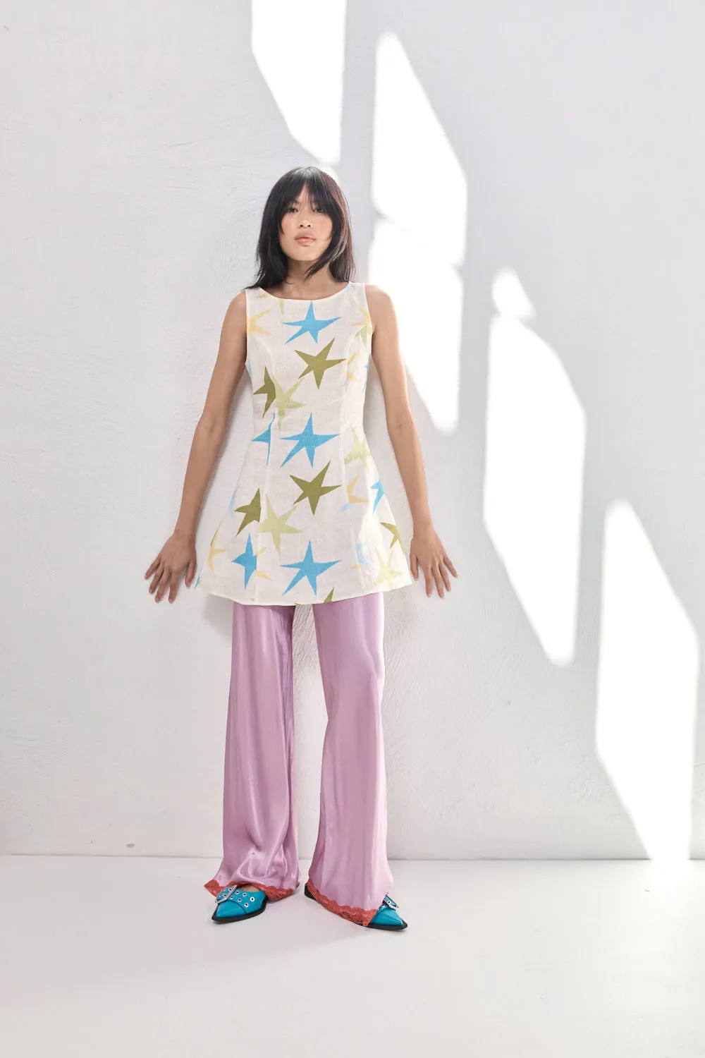 Esther Linen Mini Dress Star sold by Verge Girl product image thumbnail 3