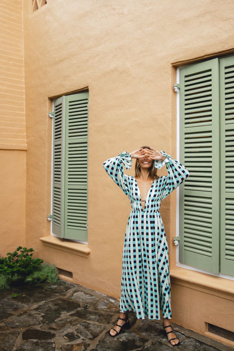 Solène Maxi Dress Check sold by Verge Girl product image thumbnail 8