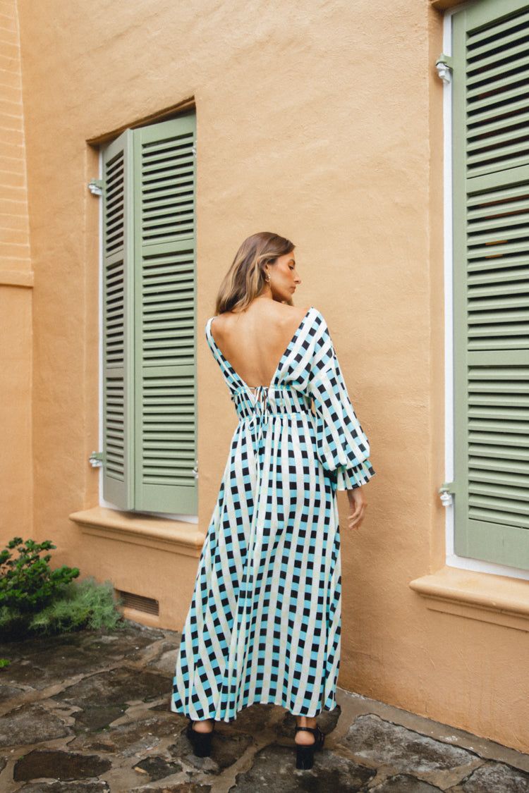 Solène Maxi Dress Check sold by Verge Girl product image thumbnail 7