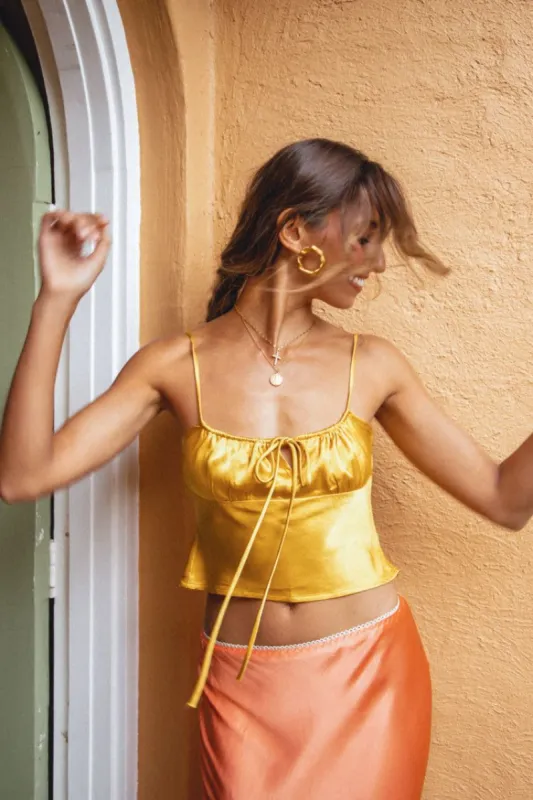 Illusion Cami Gold sold by Verge Girl