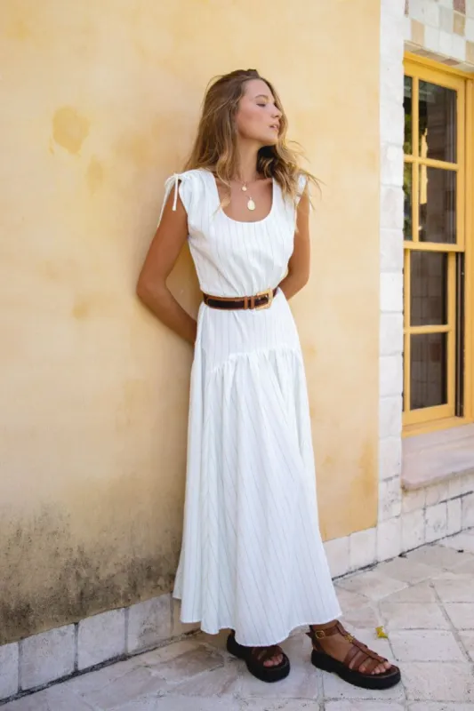 VRG GRL Tulum Streets Midi Dress // White sold by Verge Girl