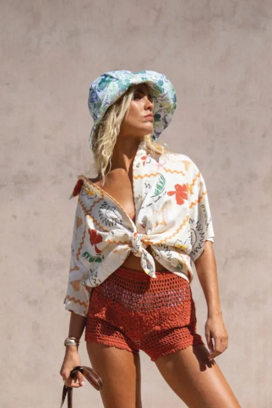 Sun Basking Bucket Hat Floral sold by Verge Girl