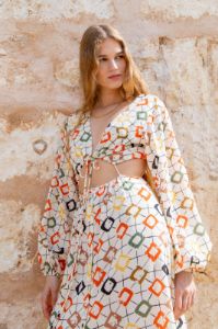 VRG GRL When In Rio Maxi Dress // Cream sold by Verge Girl