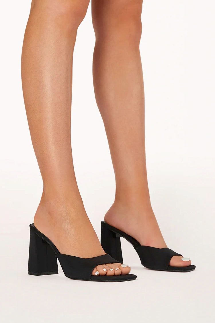 Billini Westley Heels Black sold by Verge Girl