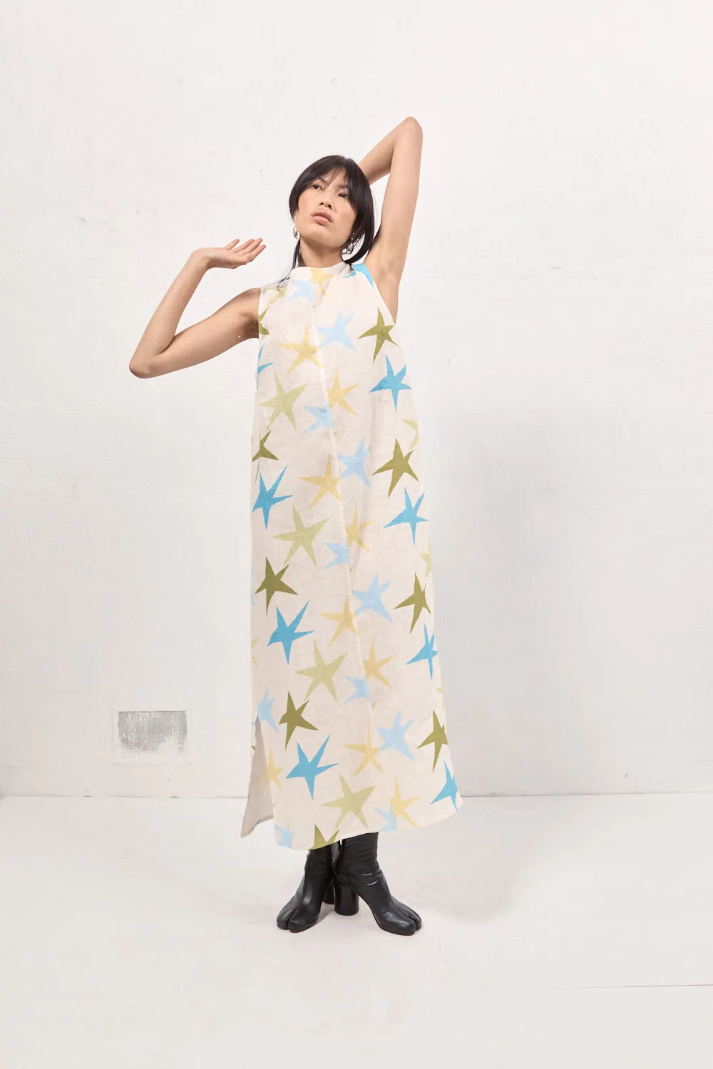 Ines Linen Maxi Dress Star sold by Verge Girl product image thumbnail 3