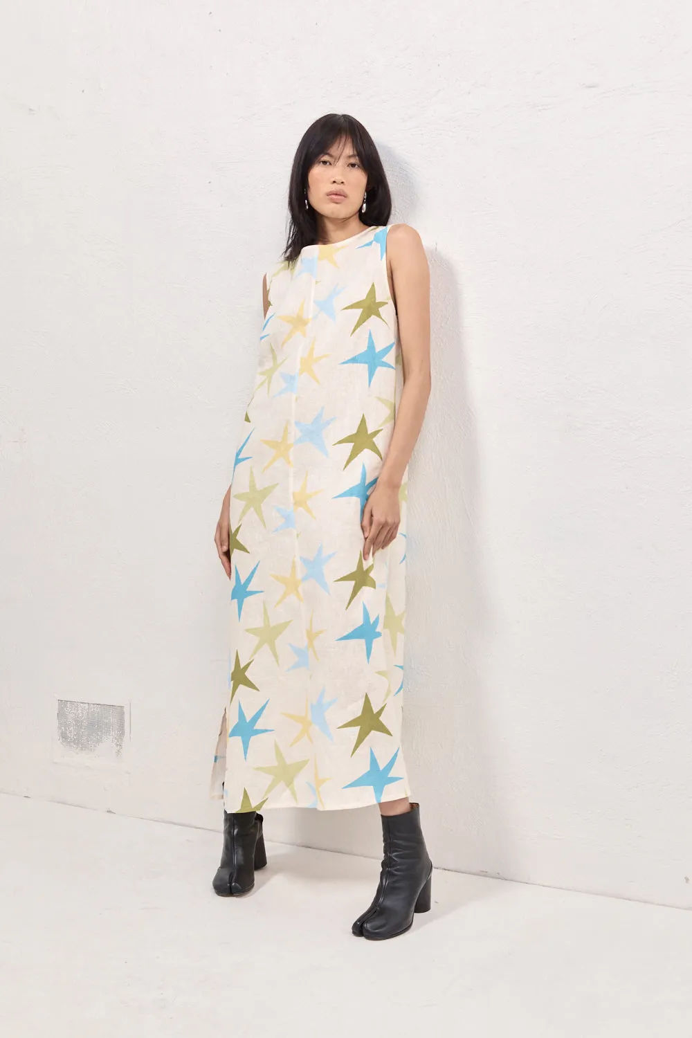 Ines Linen Maxi Dress Star sold by Verge Girl product image thumbnail 4